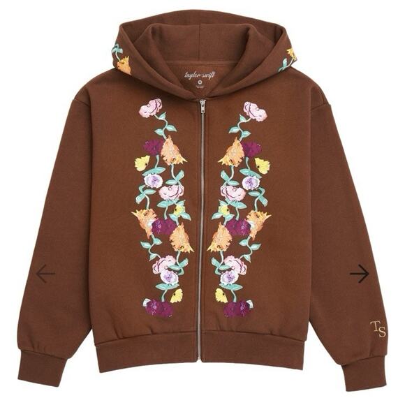 SHIPS IN 24 HRS Taylor Swift Acoustic Piano Eras Tour Hoodie Zip Up LARGE - Picture 1 of 5